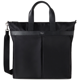 Mulberry Nylon Zipped Tote Black